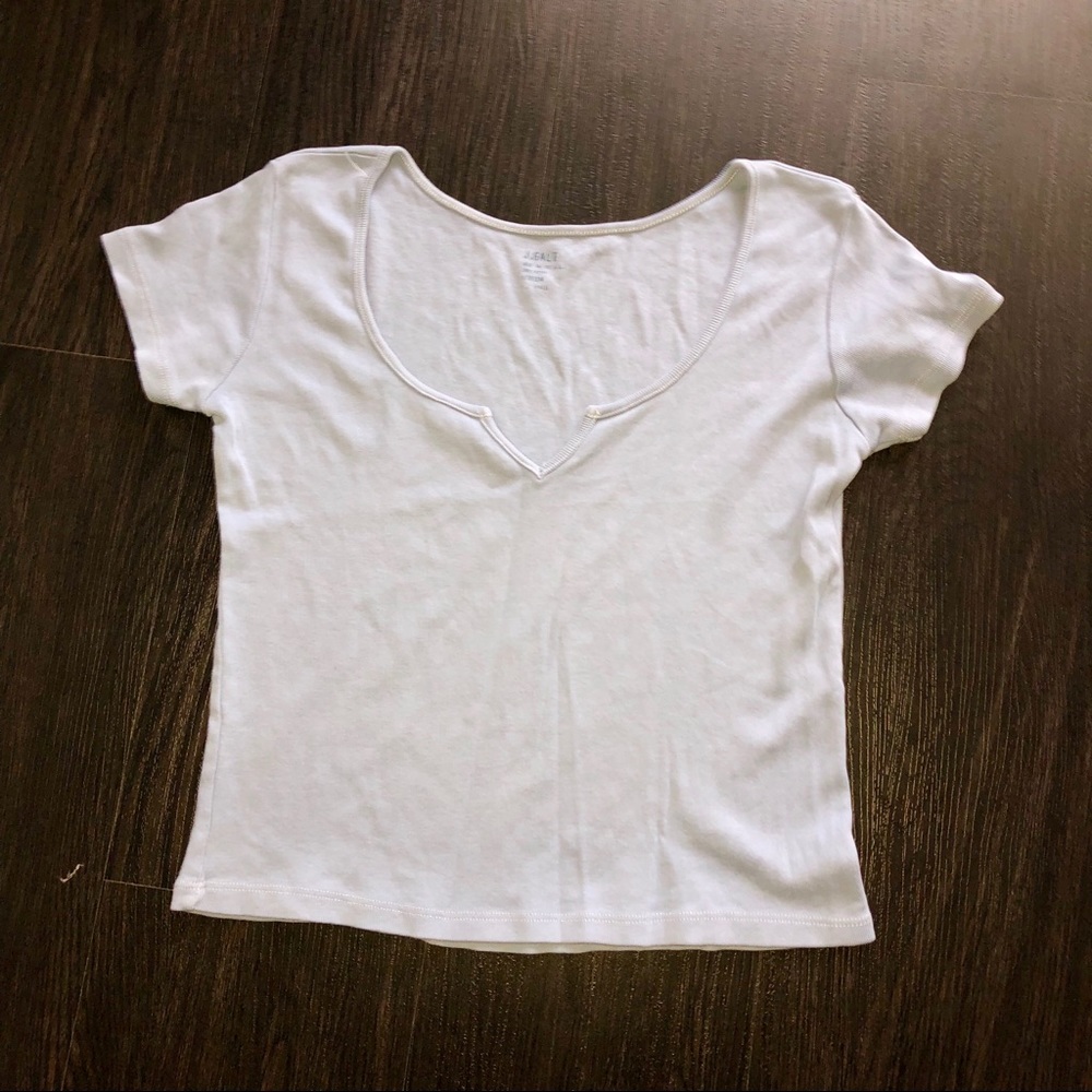 Light Blue Brandy Melville/J. Galt Ashlyn Baby Tee